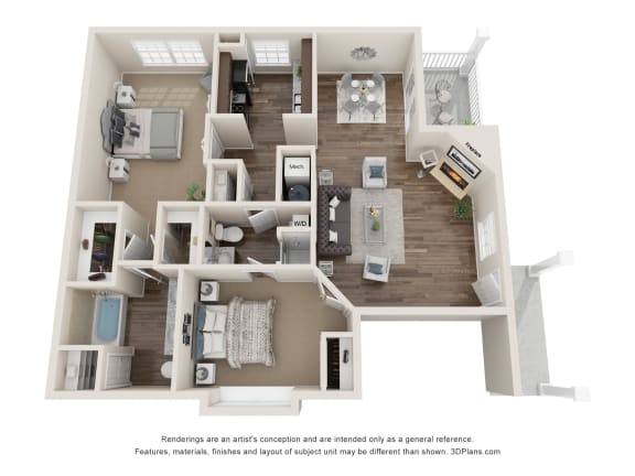 a floor plan is shown with the furniture shown in this image