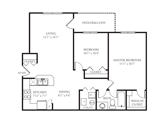 A black and white image of a house floor plan.