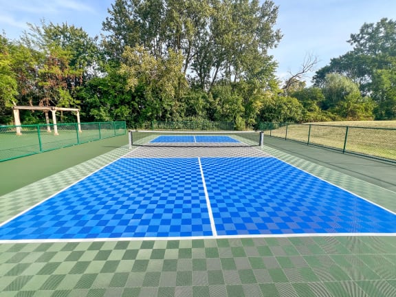 outdoor tennis court