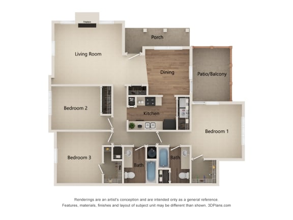 a floor plan of a house with a bedroom and a living room