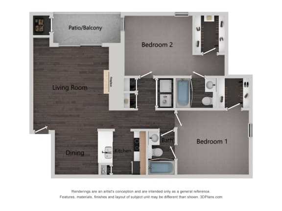 Floor Plan  this is a 3d floor plan of a 2100 sq ft