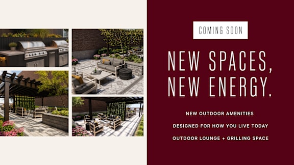 A series of images showcasing various outdoor amenities.