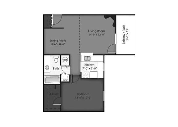 Ivy Floorplan at Brookdale on the Park, Naperville, IL 60563