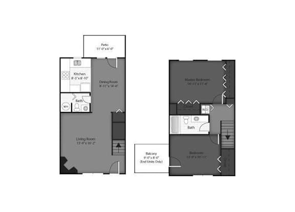 Maple Floorplan at Brookdale on the Park, Naperville, IL 60563