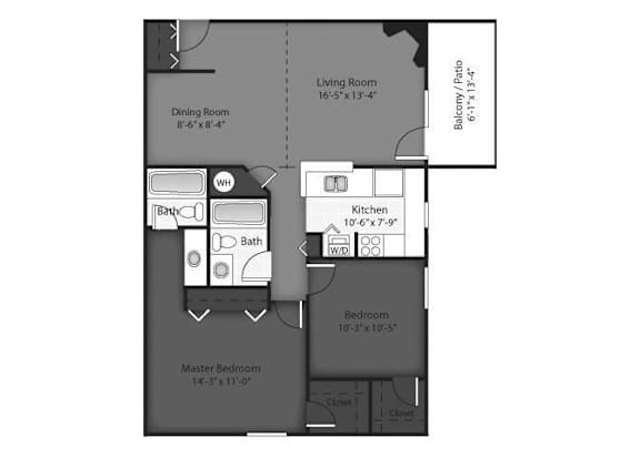 Pine Floorplan at Brookdale on the Park, Naperville, IL 60563