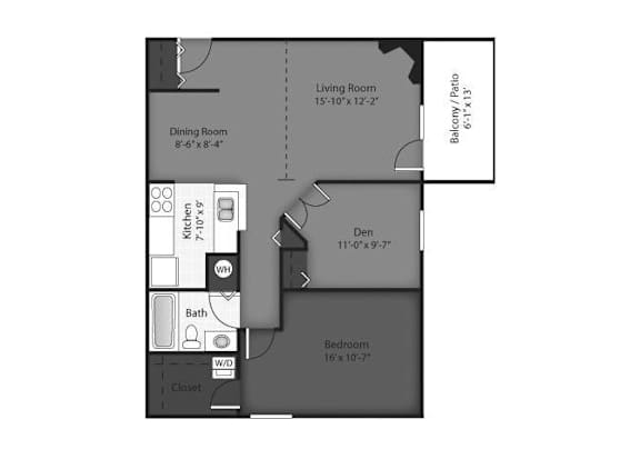 Willow Floorplan at Brookdale on the Park, Naperville, IL 60563