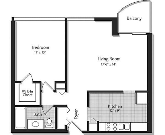 A black and white image of a house floor plan with a balcony.