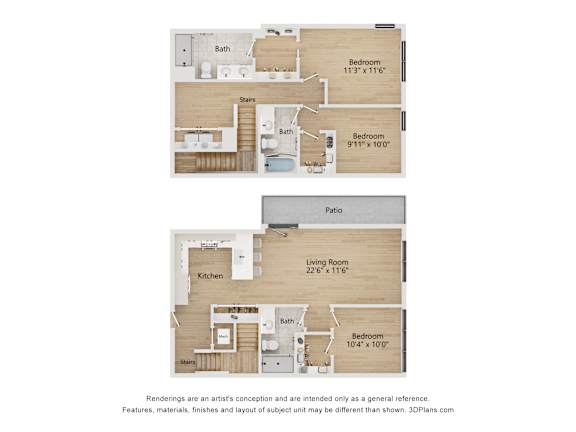 Floor Plan  A set of four images showing different floor plans of a house.