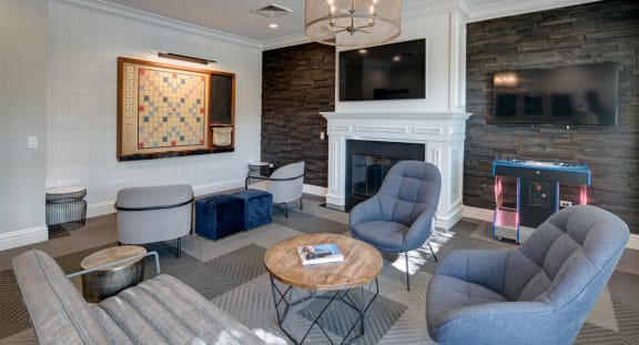 Clubhouse Redesign with Game Room at The MilTon Luxury Apartments, Vernon Hills