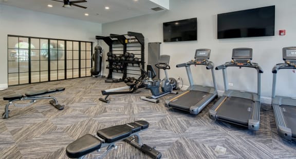 Clubhouse Redesign with Updated Gym at The MilTon Luxury Apartments, Vernon Hills
