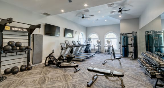 Clubhouse Redesign with Updated Gym at The MilTon Luxury Apartments, Vernon Hills