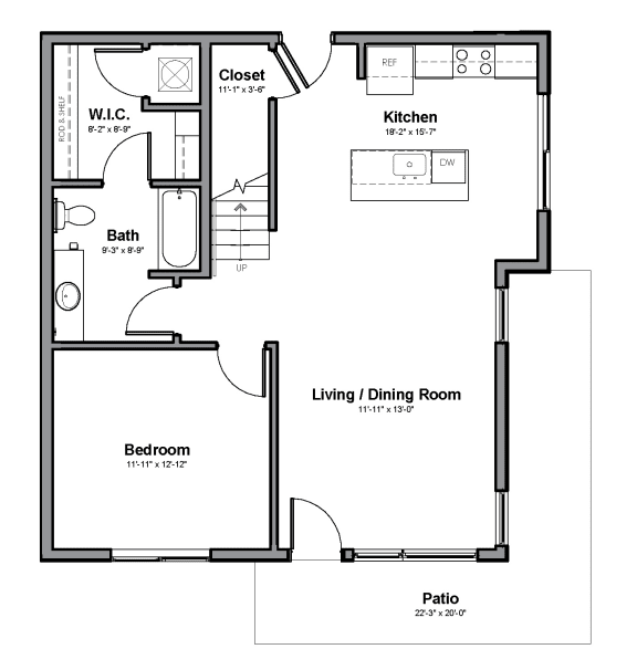 Mahogany town home level 1