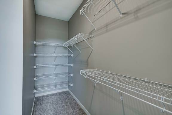 Extra storage, large closets in a 2 bedroom apartment for rent at Ascend at Woodbury best new apartments Woodbury MN 55129