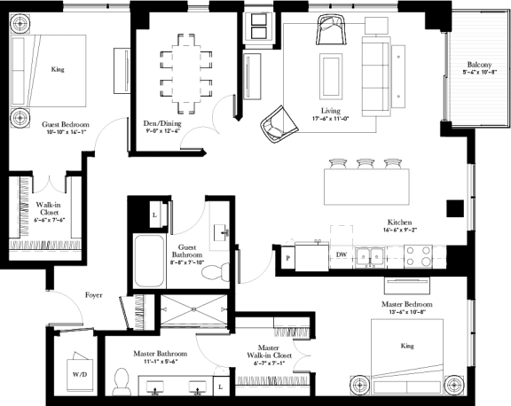 Boneset apartment floor plan