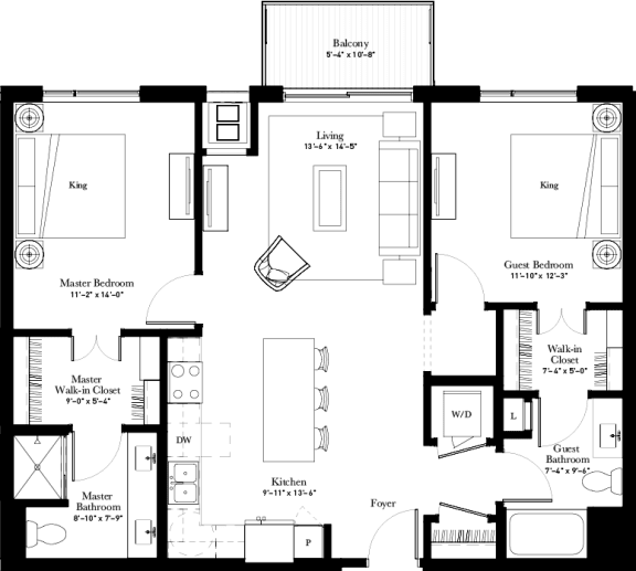 Dayflower apartment floor plan