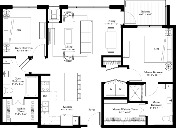 Shooting Star apartment floor plan