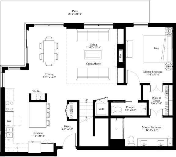 Pyrola town home floor plan
