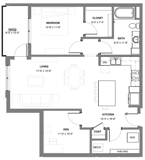 1 bedroom Caribou apartment