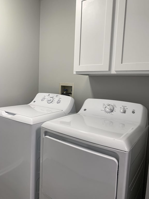 washer and dryer included at at Eagle Run Apartments in Omaha Nebraska