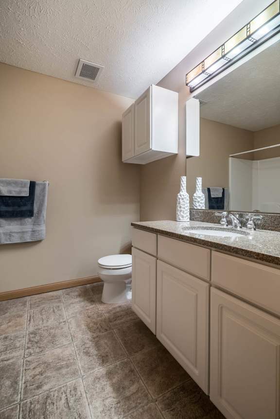 a bathroom with a toilet and a sink and a mirror