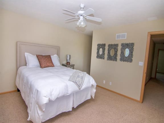 Bedroom at Cascade Pines Duplex Homes in Lincoln NE