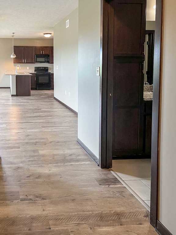 a door to the bathroom from the living room