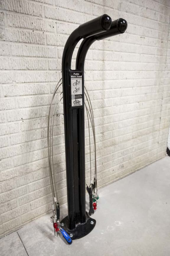 bike repair station at North Pointe Villas