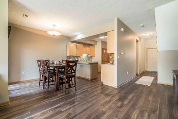 View of kitchen and dining room at Southwind Villas in southwest Omaha in La Vista, NE, 68128