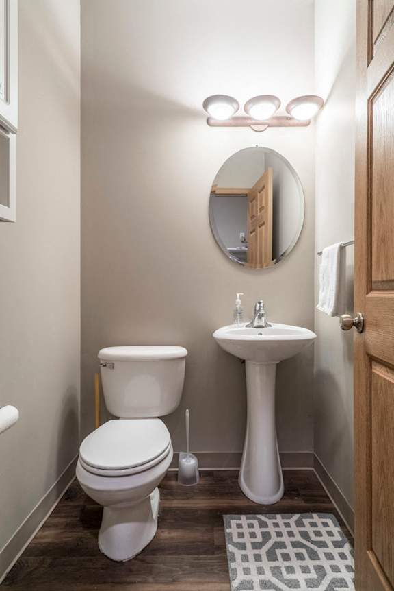 Hallway bathroom at Southwind Villas in southwest Omaha in La Vista, NE, 68128