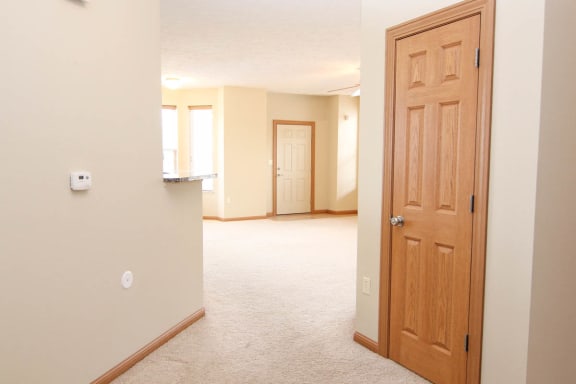an empty living room