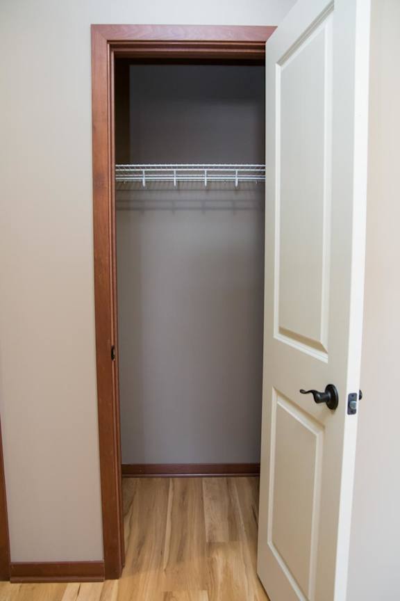 Empty coat closet