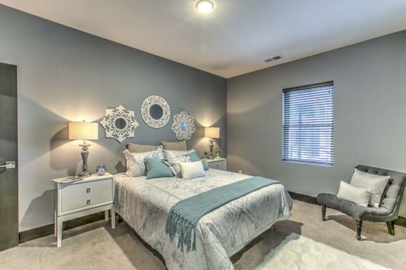 Beautiful furnished bedroom at The Helen