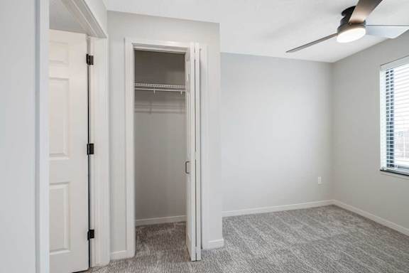 a closet in the main room next to the bathroom door
