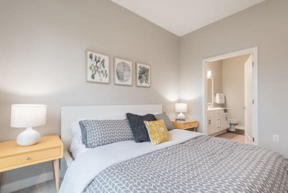 Bedroom with natural light at The Preserve at Normandale Lake