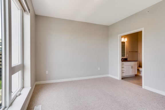 The Harriet features a spacious master suite in the loft