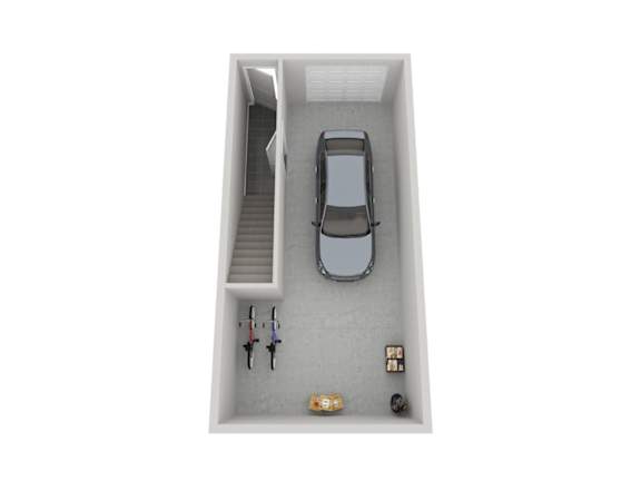 Kings Canyon one bedroom 3D floor plan at The Villas at Mahoney Park - first floor