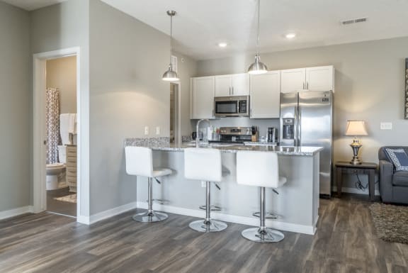 Pendant lighting at The Villas at Mahoney Park
