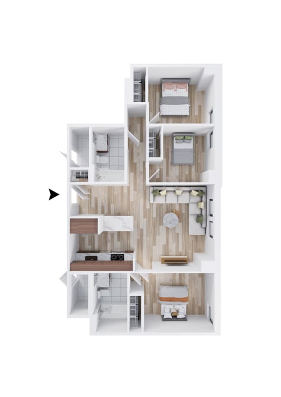 A series of images showing different rooms of a house.