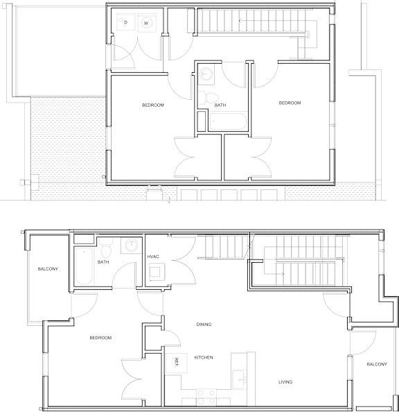 3 bedroom 2 bath floorplan