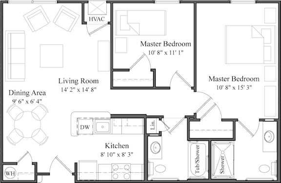 Darby House Floor Plan 2B