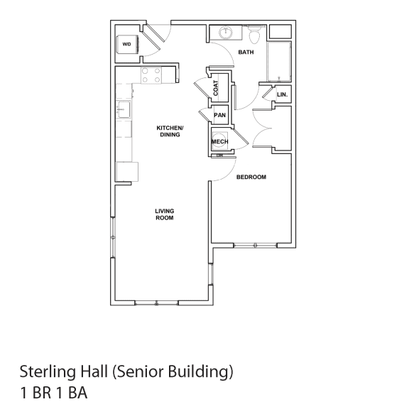 Sterling Hall 1BD 1BA Unit G
