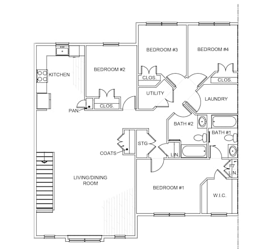 Four bedroom flat