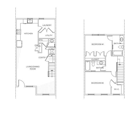 Two bedroom townhome
