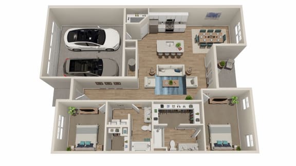 bedroom floor plan an open concept with a large closet and a balcony