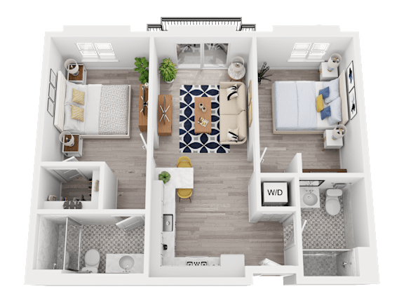 a 1 bedroom floor plan  395 sq ft