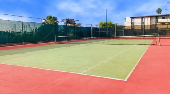 Tennis Courts at Paradise Gardens Apartments in Long Beach, California