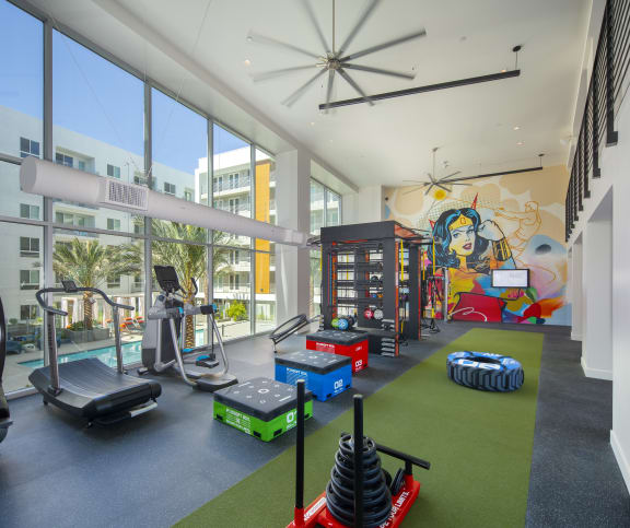 Two Level Fitness Center at The Q Topanga, California, 91367
