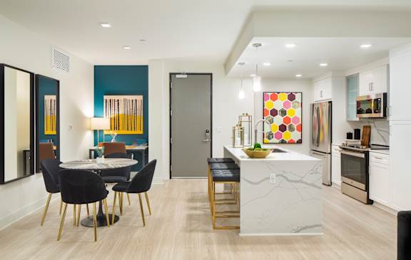 Well Equipped Kitchen And Dining at The Q Topanga, Woodland Hills, 91367