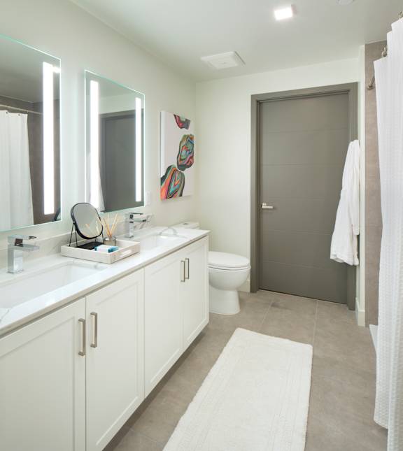 Spa Inspired Bathroom at The Q Topanga, Woodland Hills, CA
