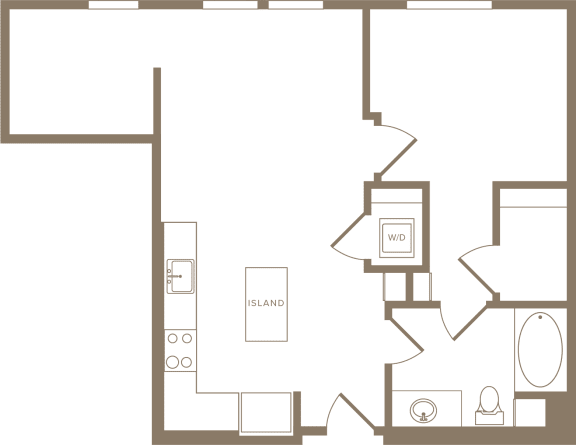 A11D Floor Plan at The Q Playa, Los Angeles, CA